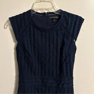 Banana Republic Navy Blue Women’s Eyelet Cap Sleeve Dress Size 0